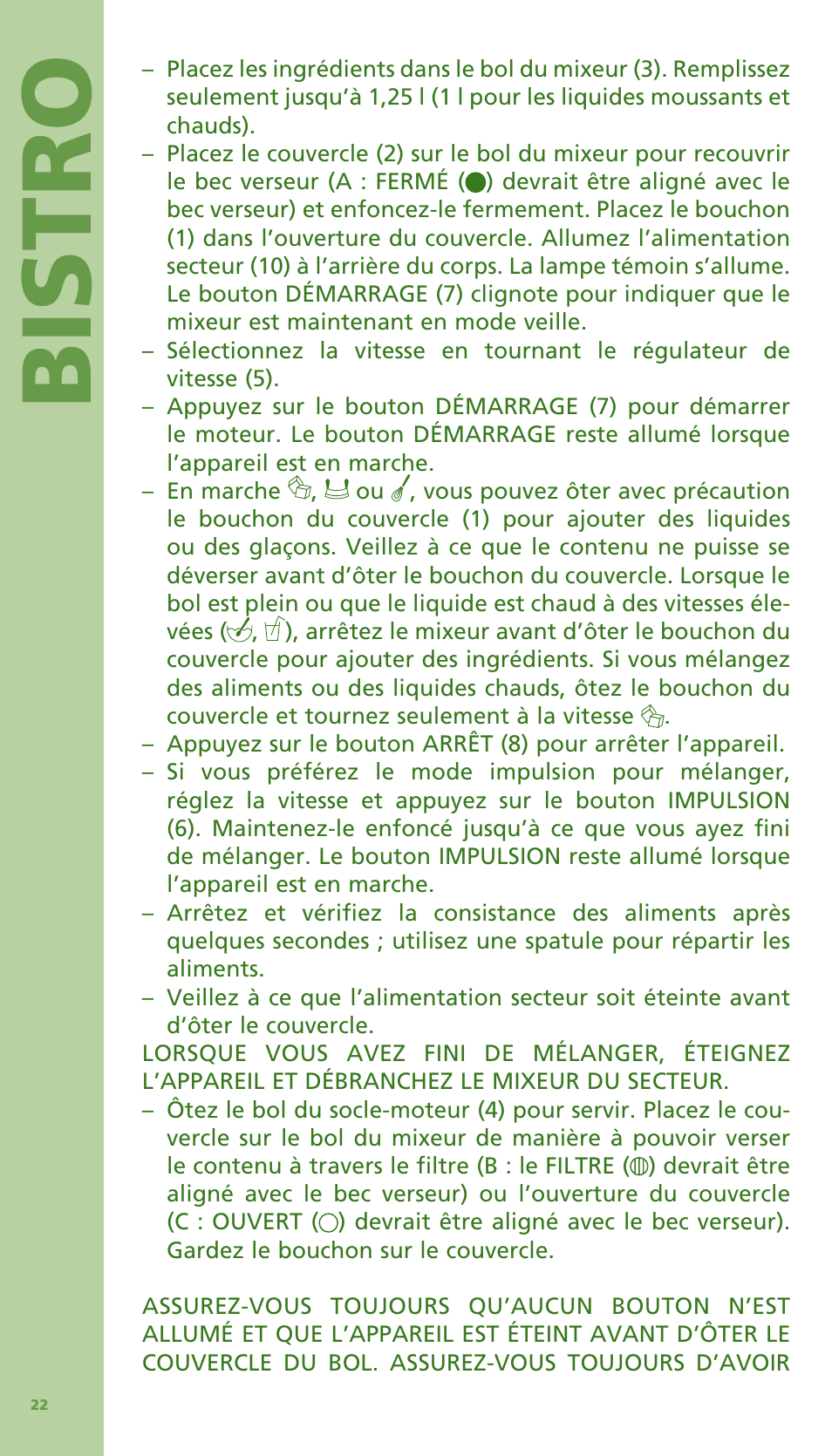 Bis tro | Bodum Bistro 11303 User Manual | Page 23 / 96