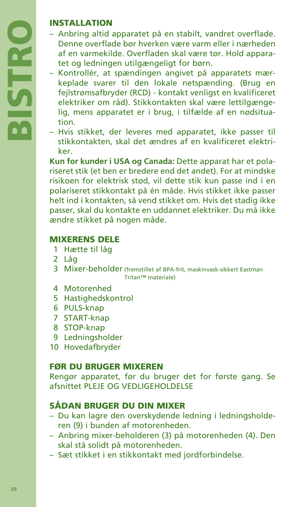 Bis tro | Bodum Bistro 11303 User Manual | Page 29 / 96