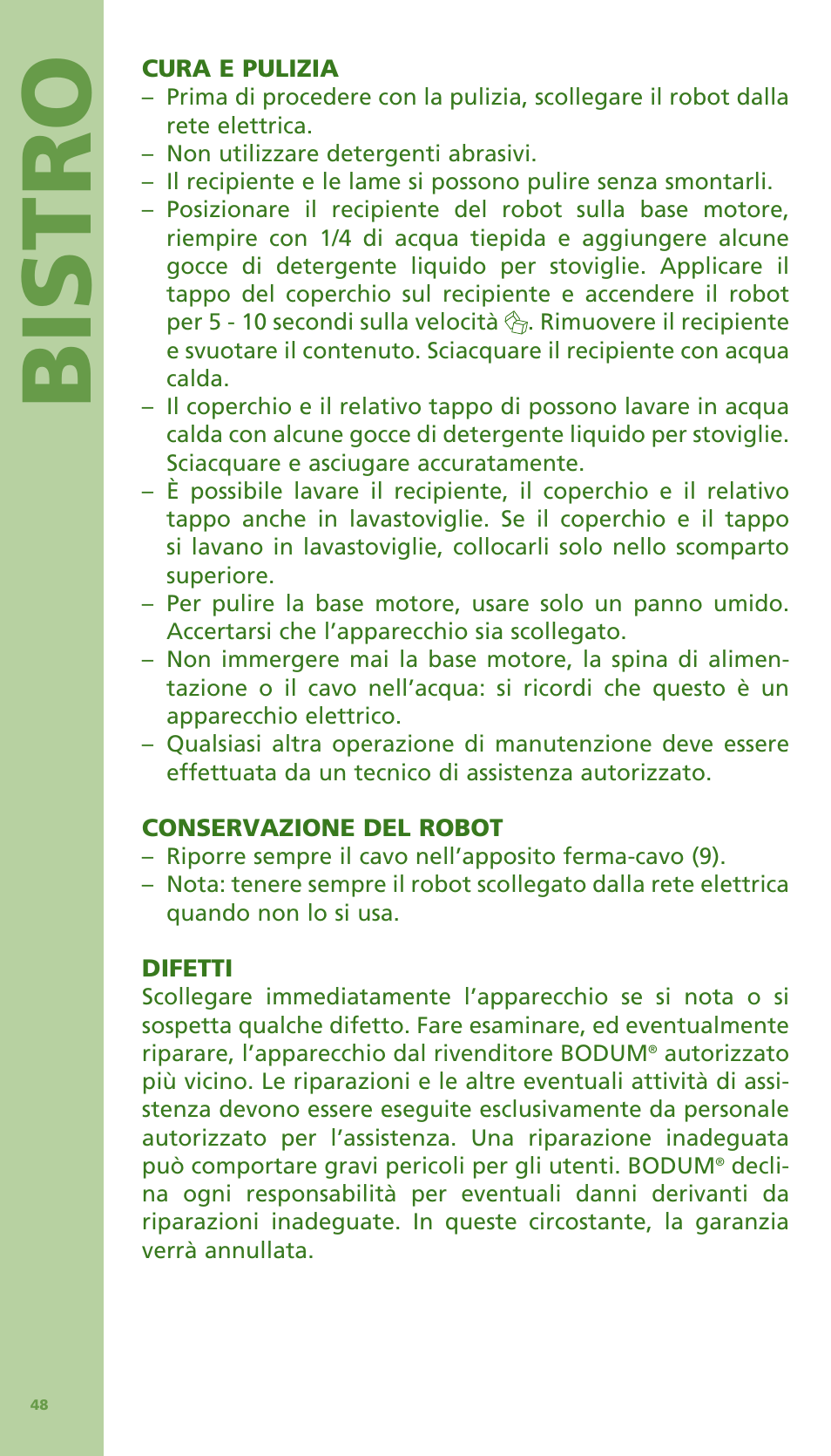 Bis tro | Bodum Bistro 11303 User Manual | Page 49 / 96