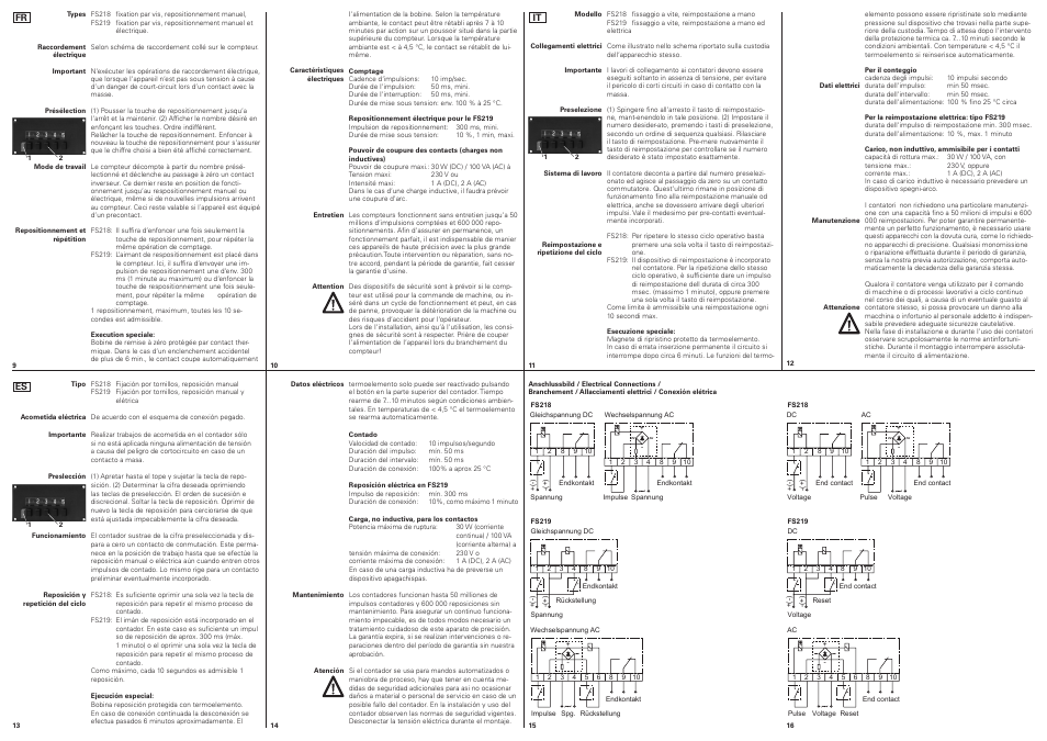 Baumer FS219 counter User Manual | Page 2 / 2