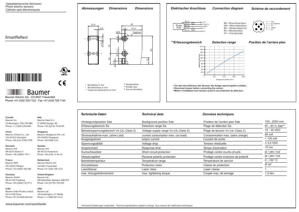 Baumer ONDK 25G6911/S14 User Manual | 3 pages
