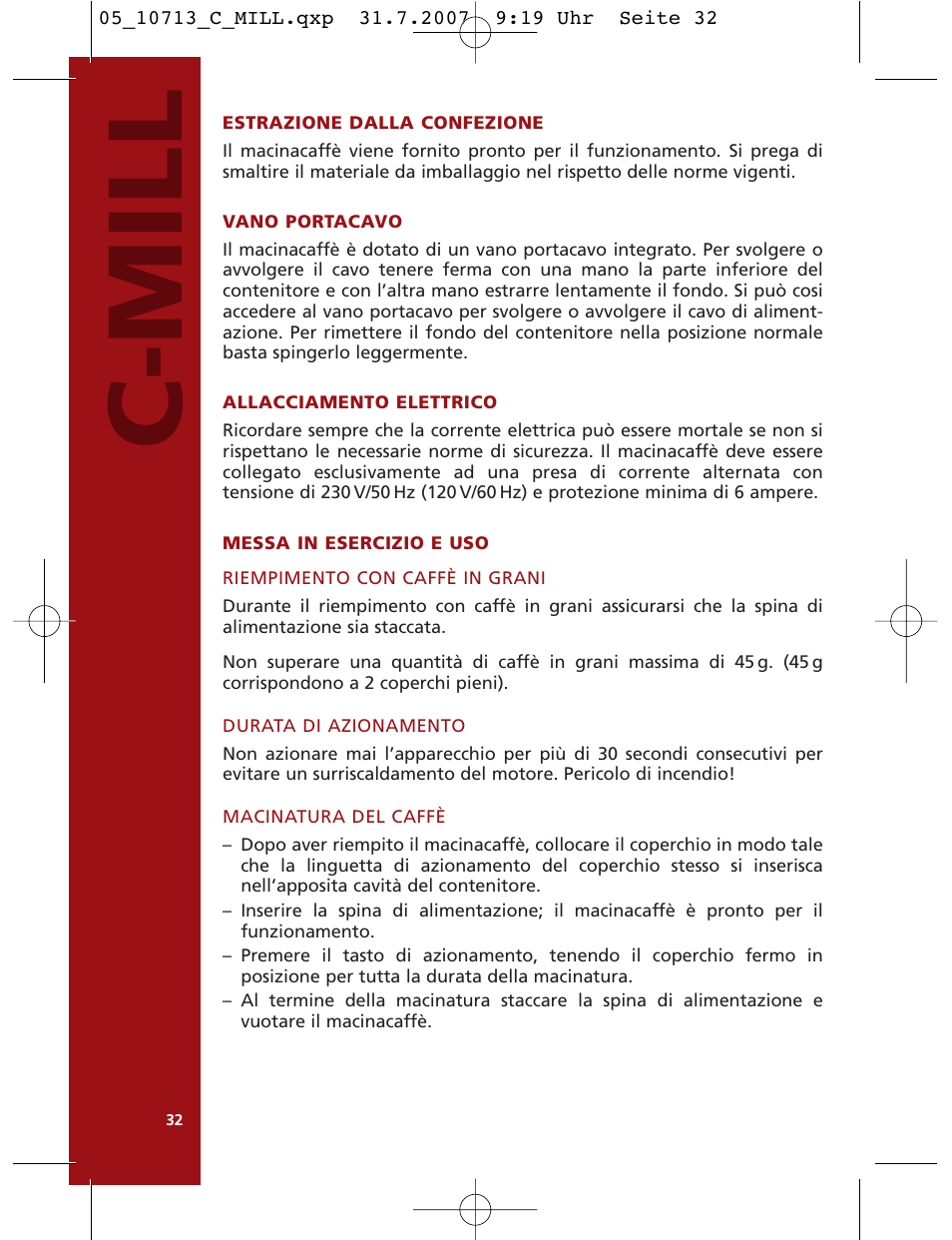 C-mill | Bodum C-Mill 10713 User Manual | Page 33 / 54