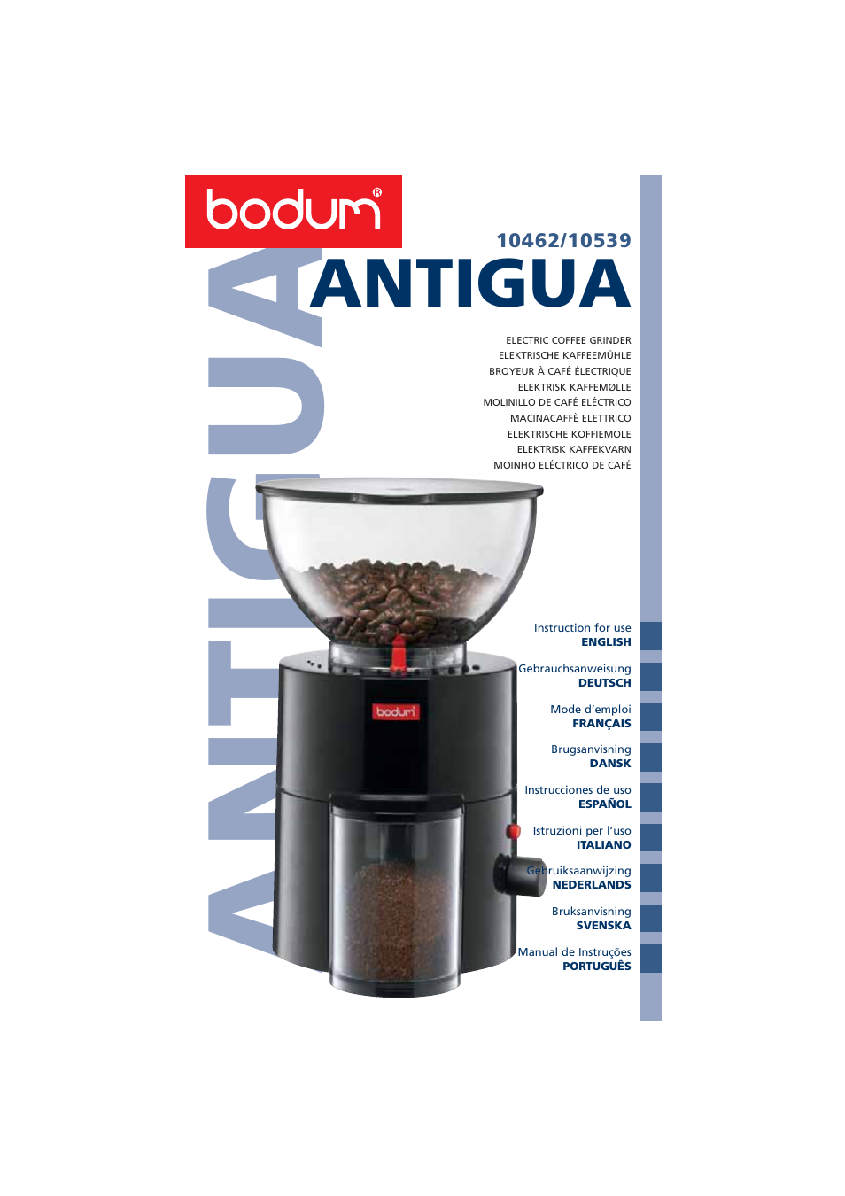 Bodum ANTIGUA 10462 User Manual | 57 pages