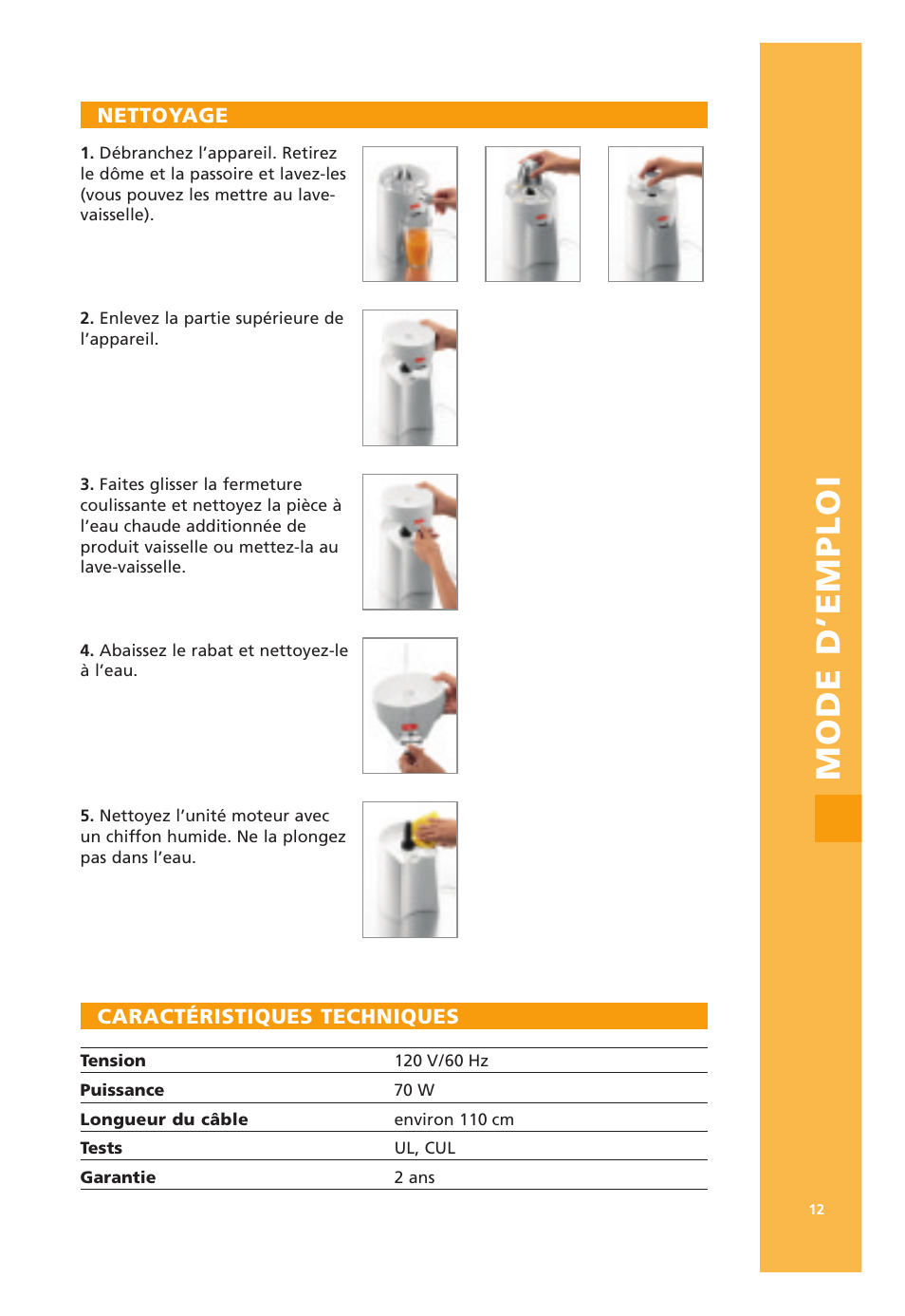 Mode d’emploi | Bodum 3021 / 3022 User Manual | Page 13 / 18