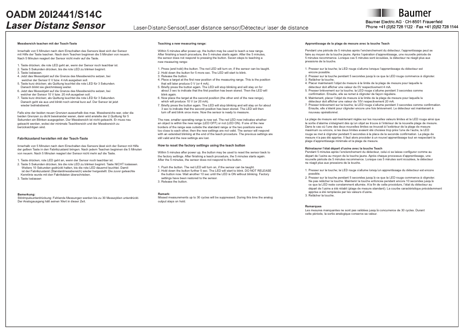 Baumer OADM 20I2441/S14C User Manual | Page 4 / 4