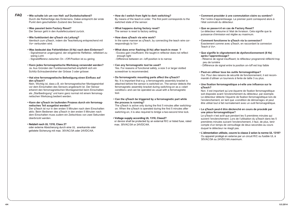 Baumer O300.RP-GW1B.72CU User Manual | Page 4 / 4