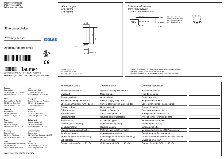 Baumer IFBR 17N37T1/S14L-9 User Manual | 2 pages