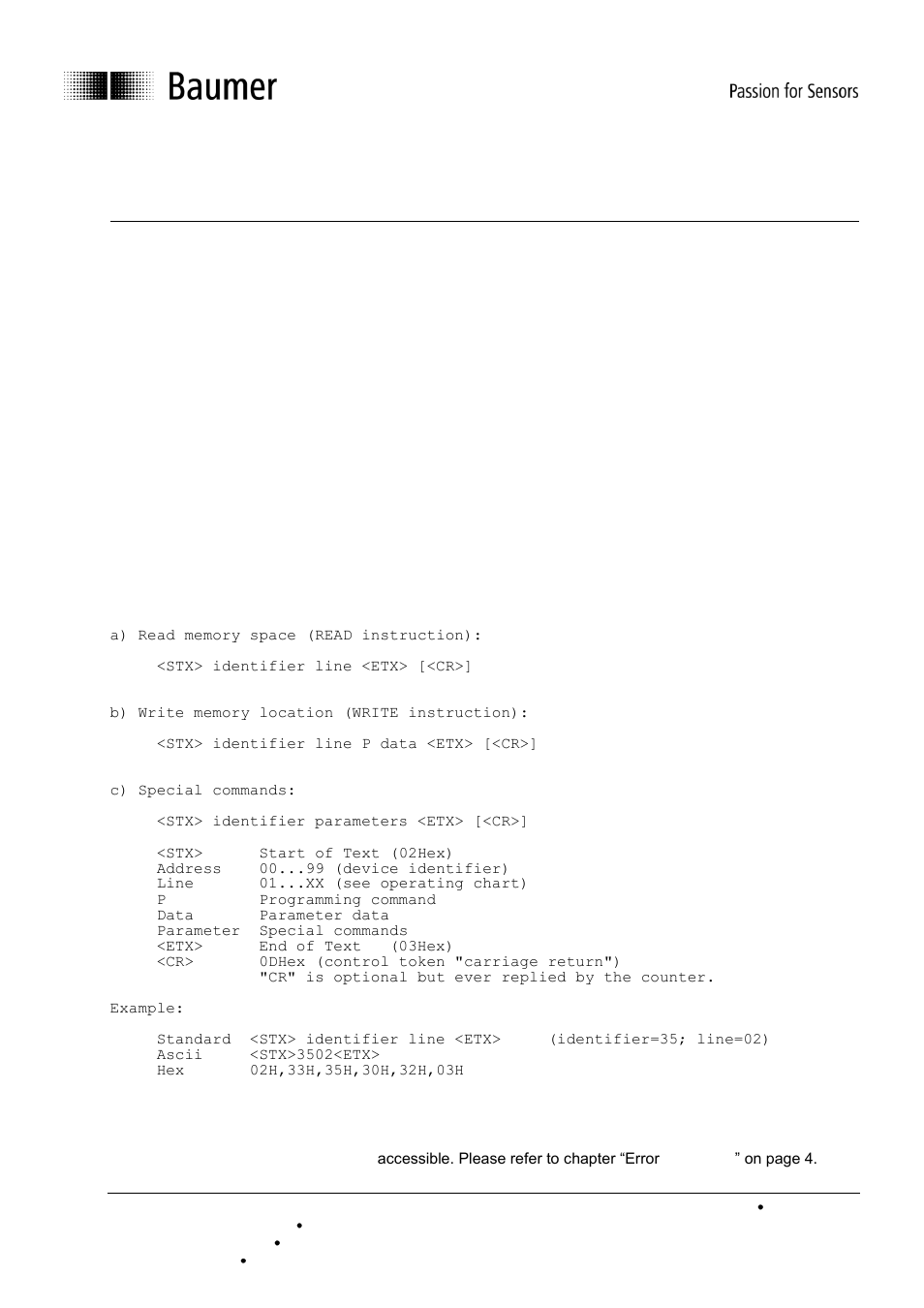 Baumer NE216 User Manual | 7 pages