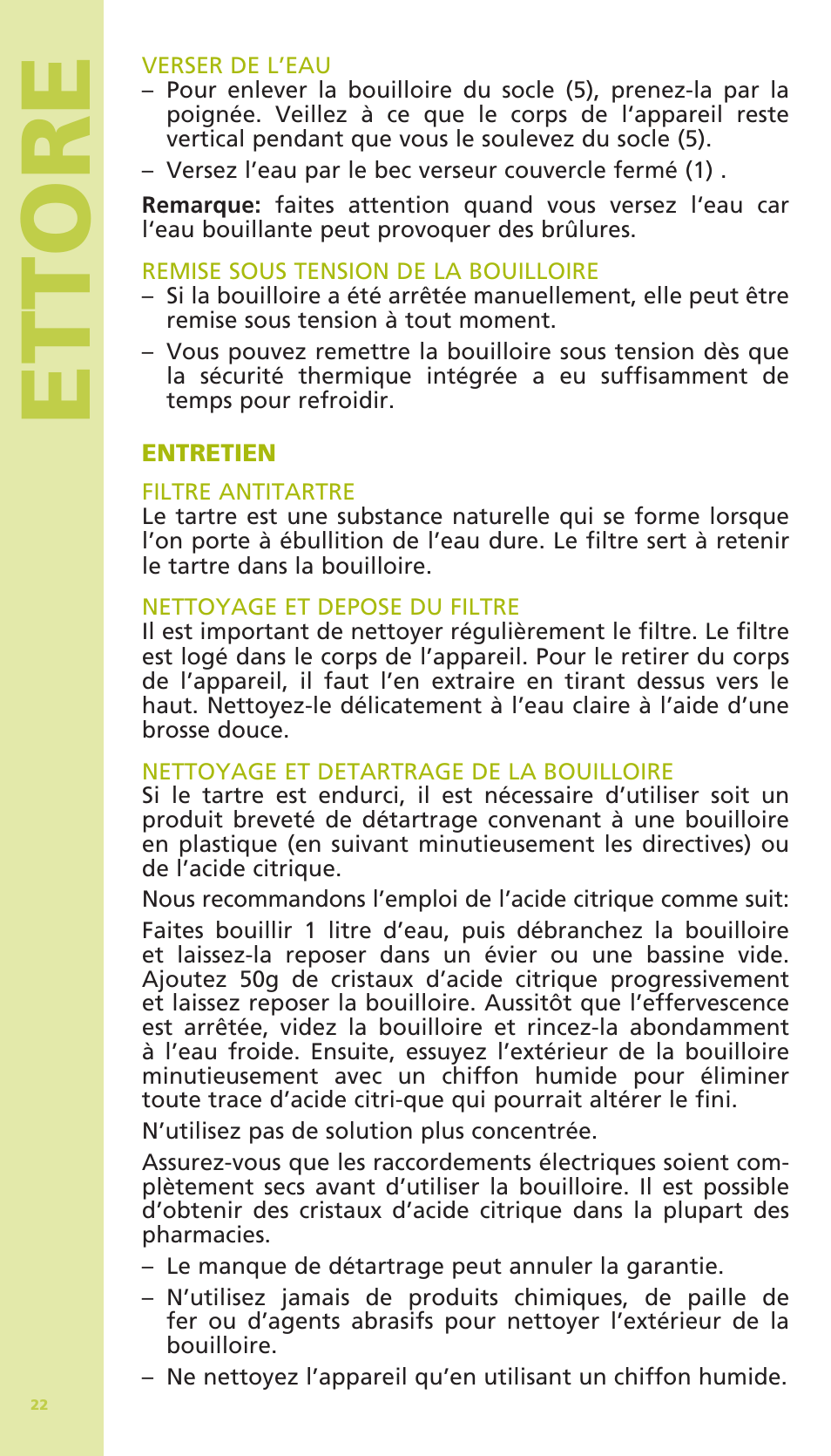 Ettore | Bodum 11175 User Manual | Page 24 / 73
