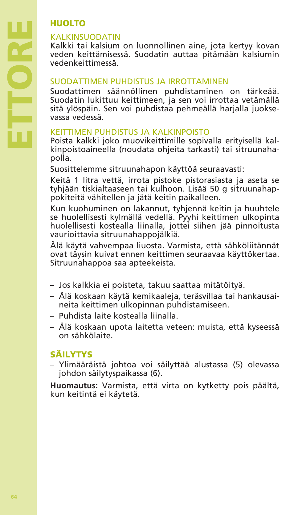 Ettore | Bodum 11175 User Manual | Page 66 / 73