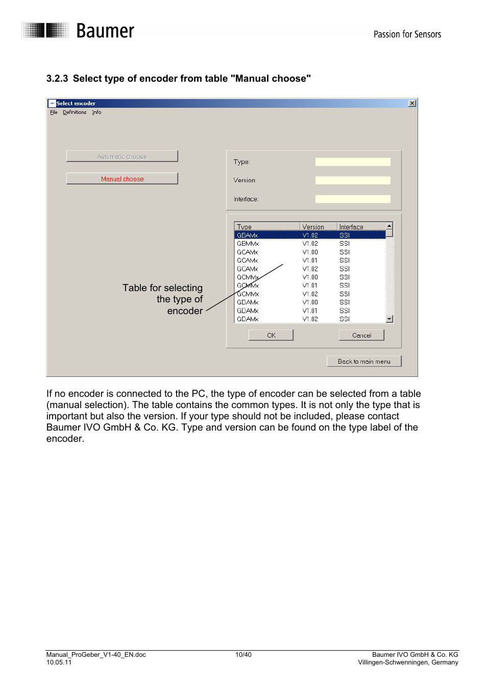Baumer G1-G2-GB-GXxxx User Manual | Page 10 / 40