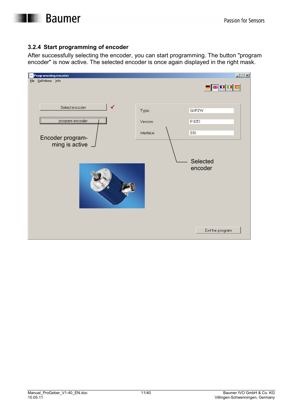 Baumer G1-G2-GB-GXxxx User Manual | Page 11 / 40