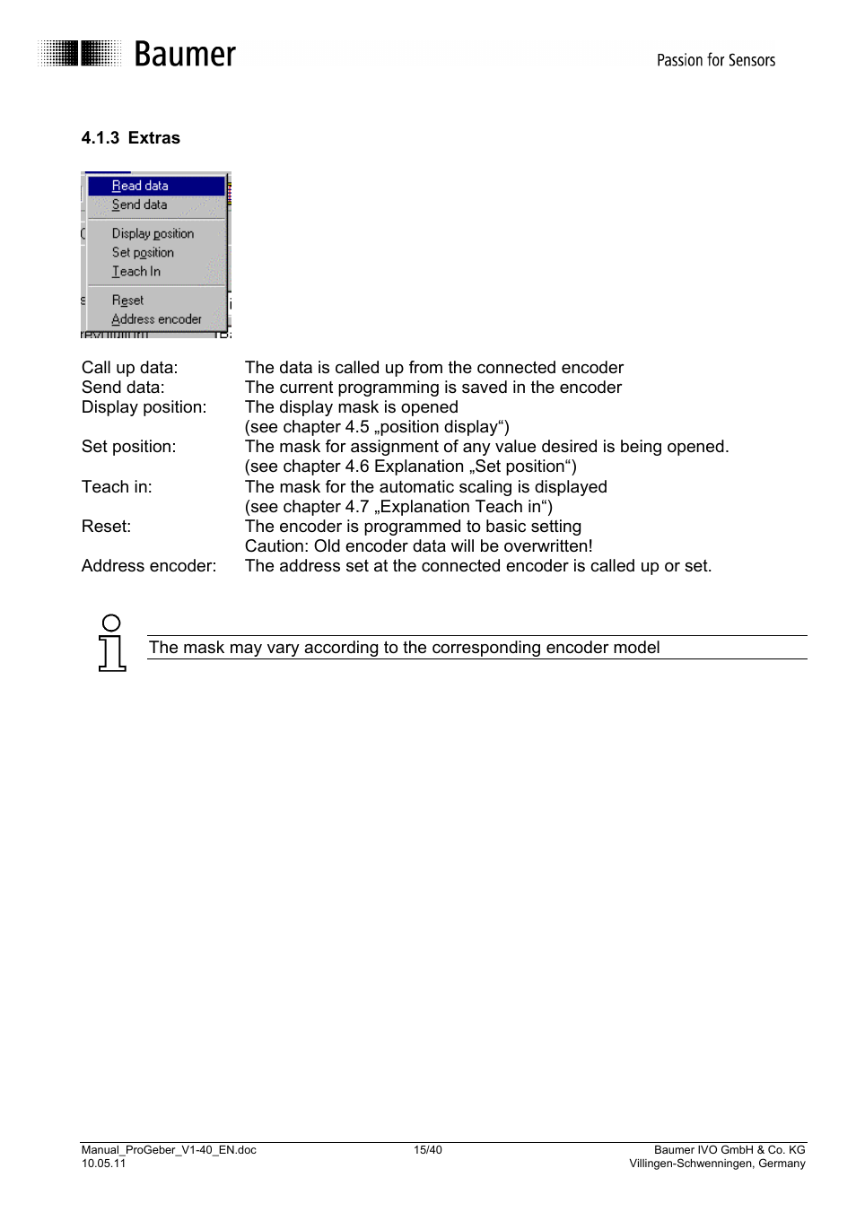 Baumer G1-G2-GB-GXxxx User Manual | Page 15 / 40