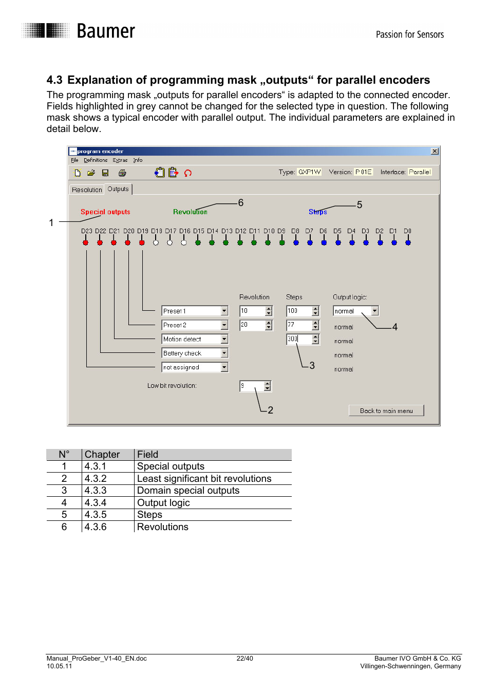 Baumer G1-G2-GB-GXxxx User Manual | Page 22 / 40