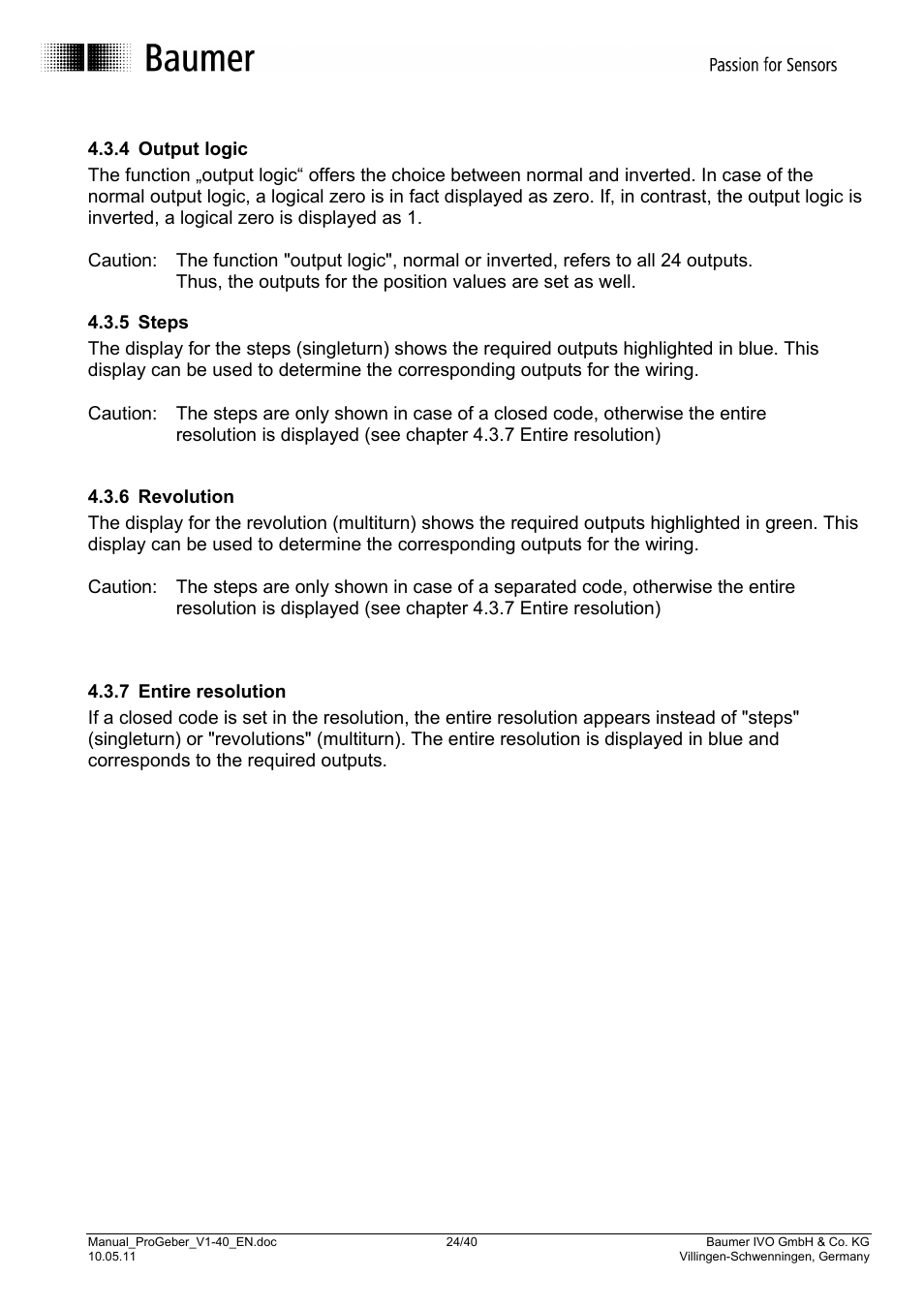 Baumer G1-G2-GB-GXxxx User Manual | Page 24 / 40