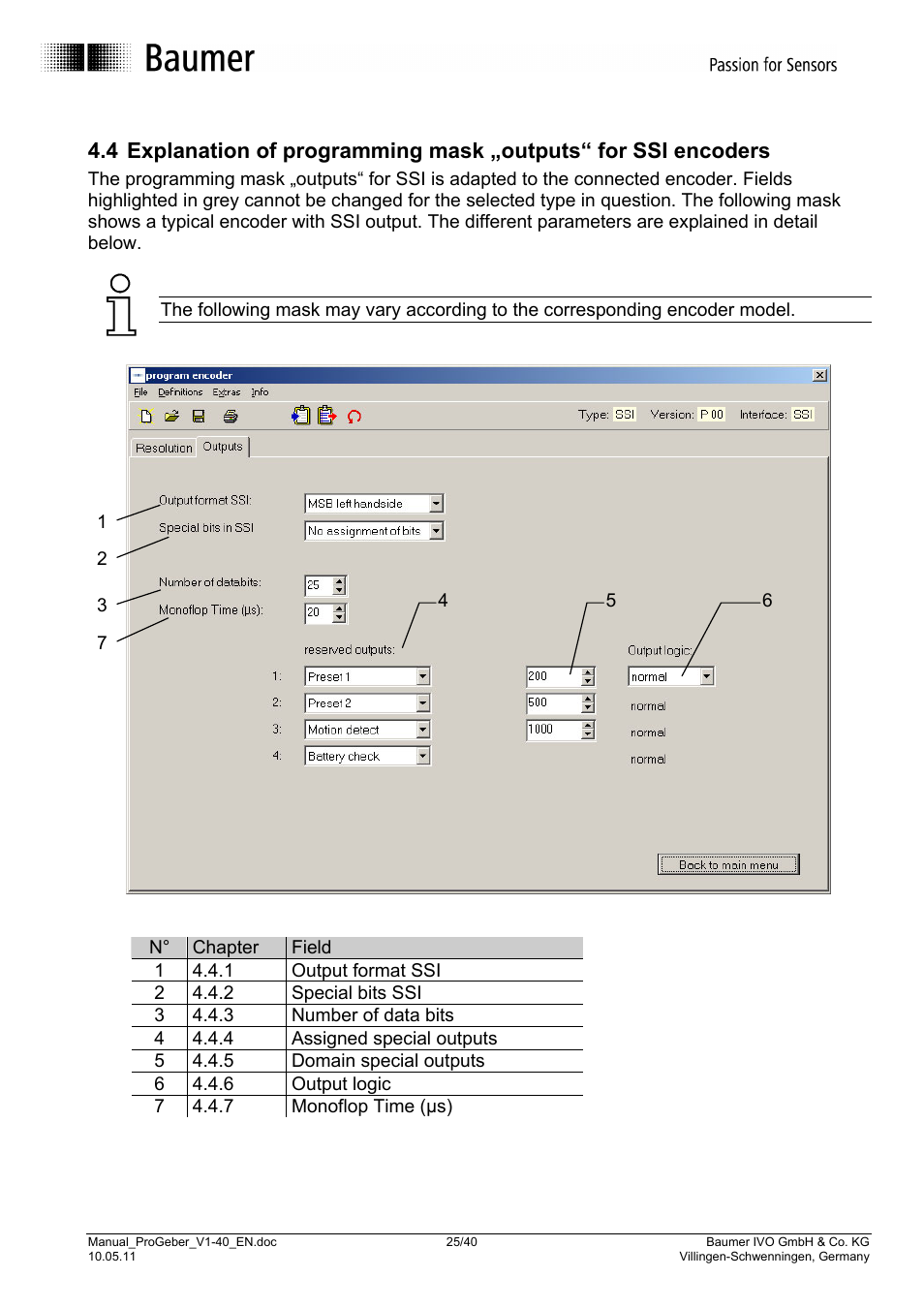 Baumer G1-G2-GB-GXxxx User Manual | Page 25 / 40