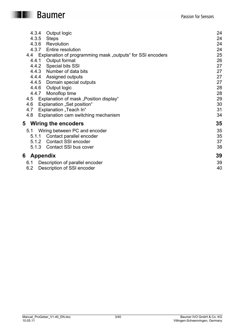 Baumer G1-G2-GB-GXxxx User Manual | Page 3 / 40