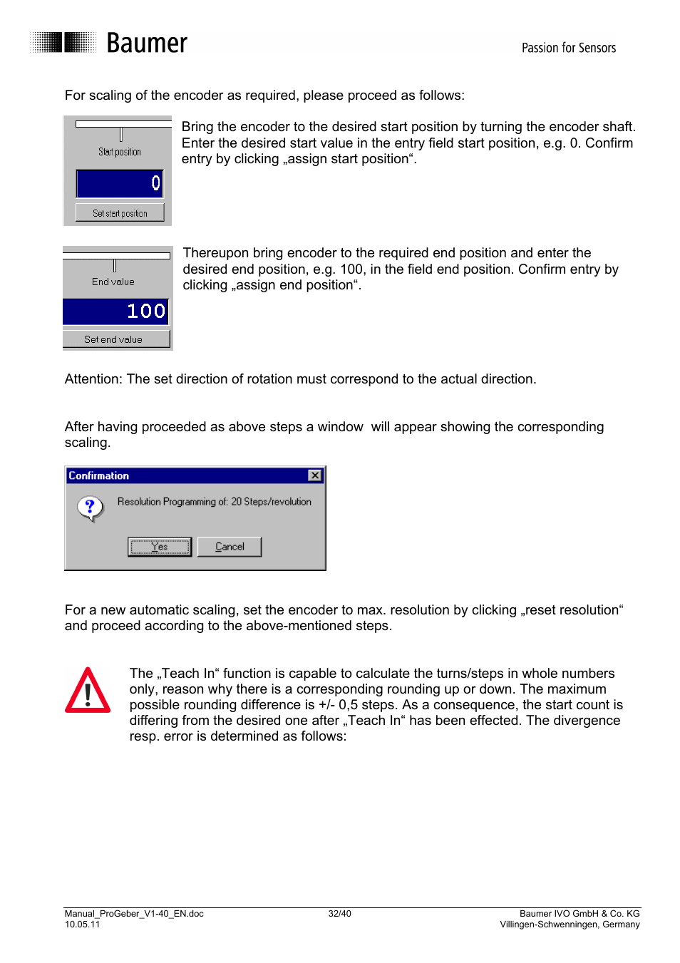 Baumer G1-G2-GB-GXxxx User Manual | Page 32 / 40