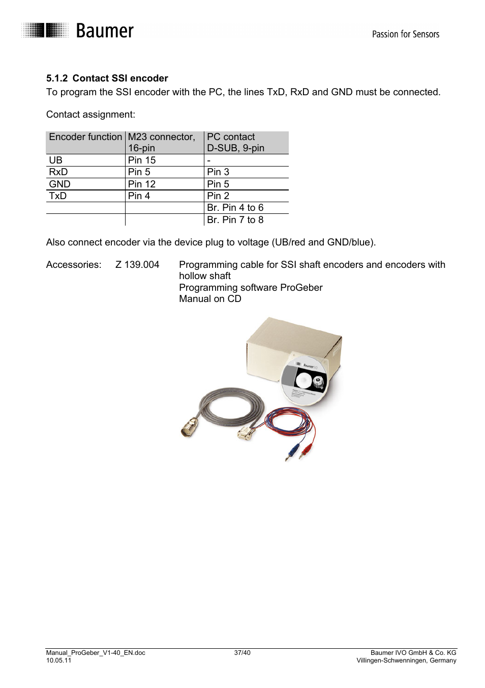 Baumer G1-G2-GB-GXxxx User Manual | Page 37 / 40