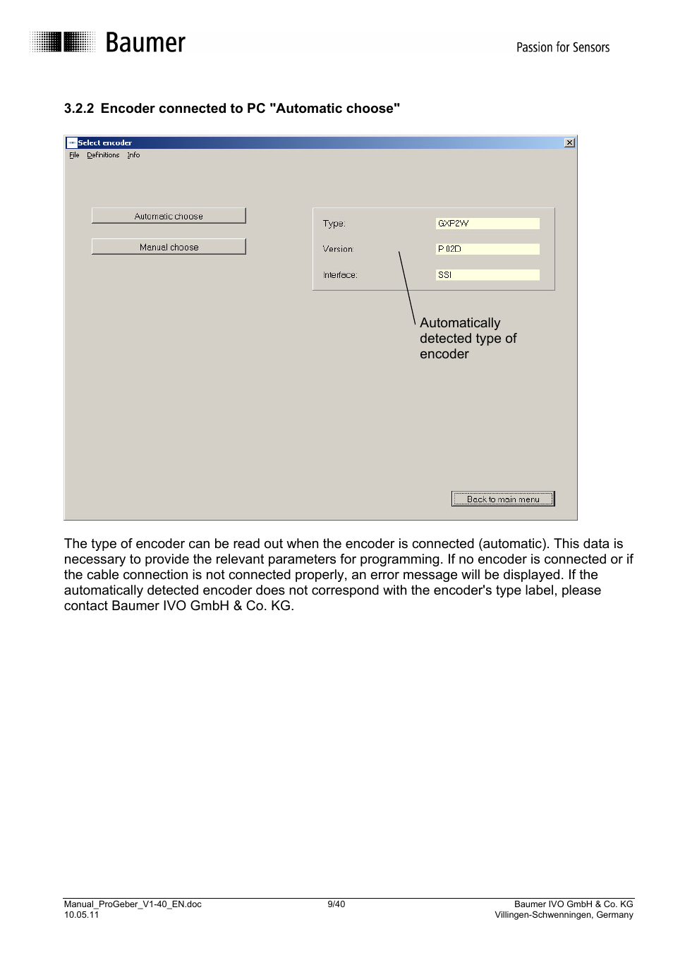 Baumer G1-G2-GB-GXxxx User Manual | Page 9 / 40