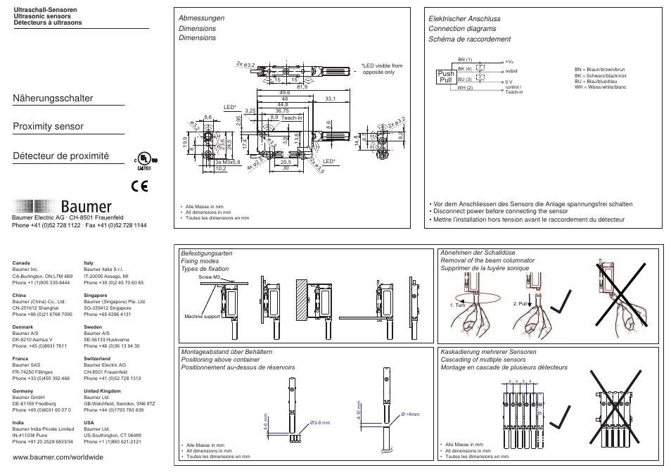 Baumer UNCK 09G8914/D1 User Manual | 3 pages