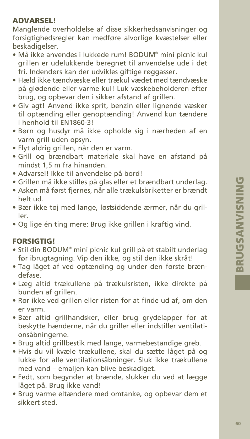 Bodum MINI PICNIC ChArCOAl GrIll 11421 User Manual | Page 24 / 39