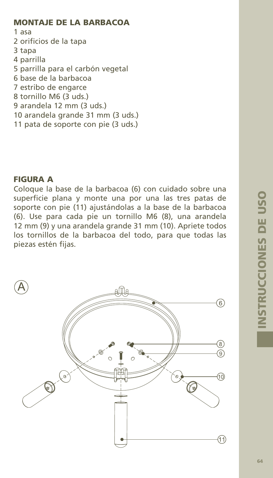 Ins tr uccion e s de uso | Bodum MINI PICNIC ChArCOAl GrIll 11421 User Manual | Page 28 / 39