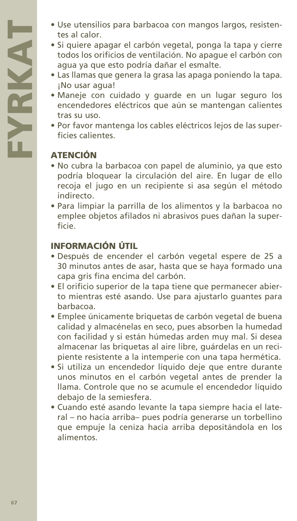 Fyrkat | Bodum MINI PICNIC ChArCOAl GrIll 11421 User Manual | Page 31 / 39