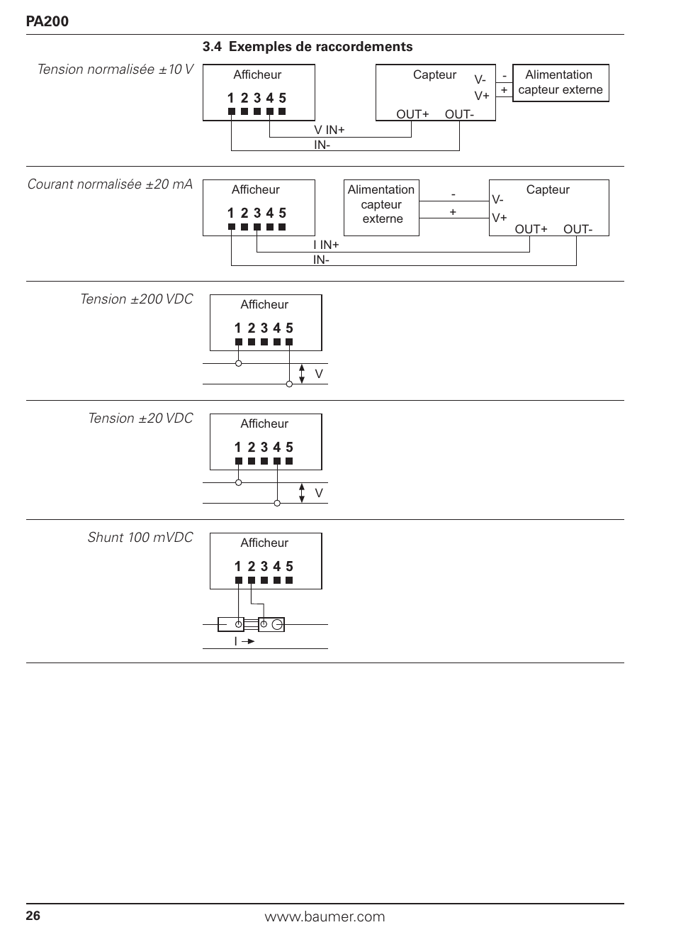 Baumer PA200 User Manual | Page 26 / 30