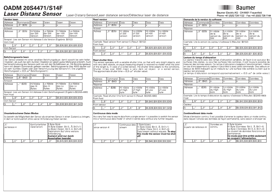 Baumer OADM 20S4471/S14F User Manual | Page 6 / 6