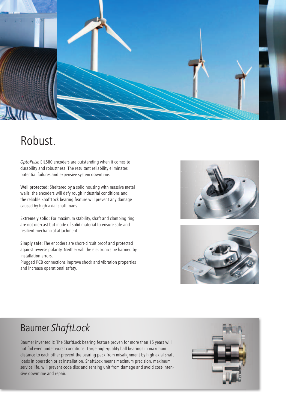 Robust, Baumer shaftlock | Baumer EIL580 User Manual | Page 5 / 8