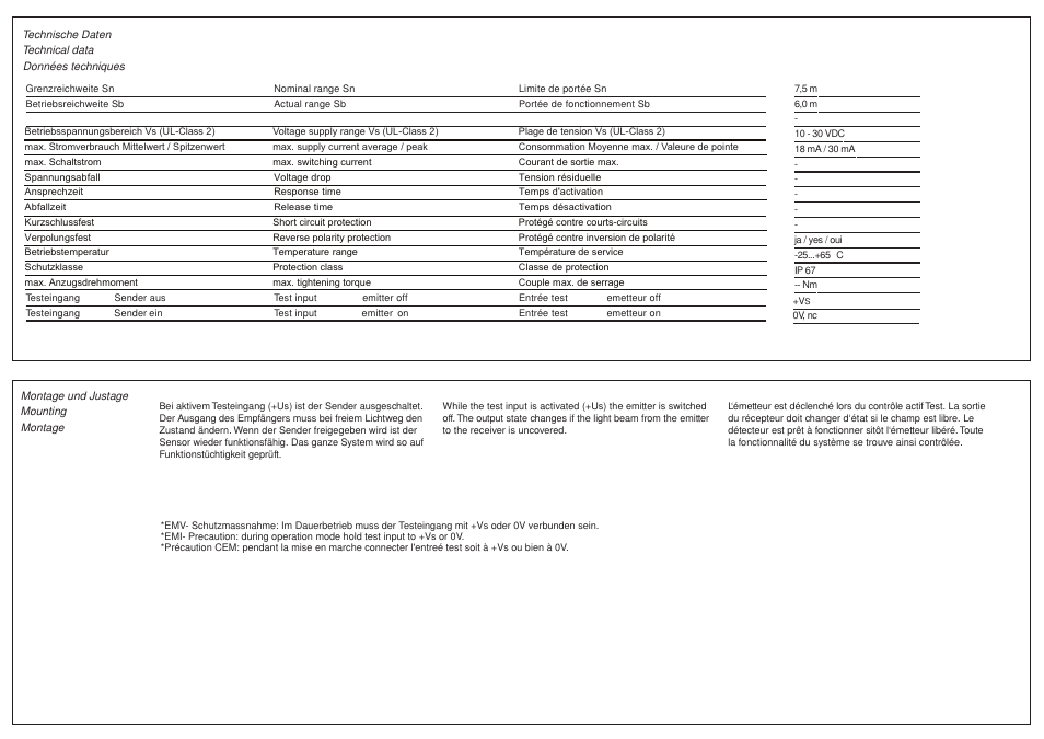 Baumer FSDM 12D9601 User Manual | Page 2 / 2