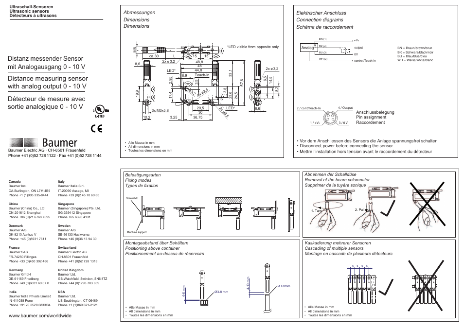 Baumer UNDK 09U6914/KS35AD1 User Manual | 3 pages