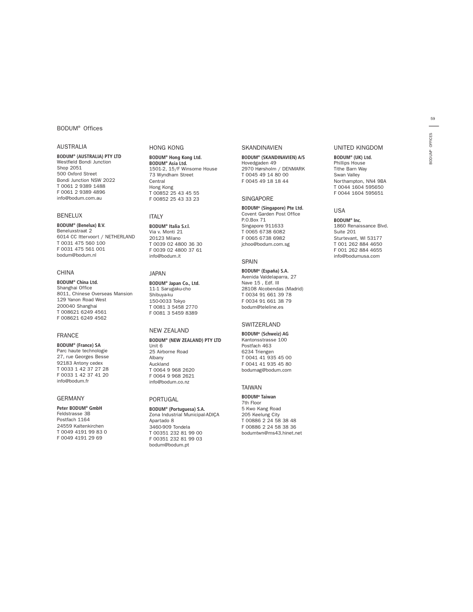 Bodum GRANOS 3020 User Manual | Page 25 / 26