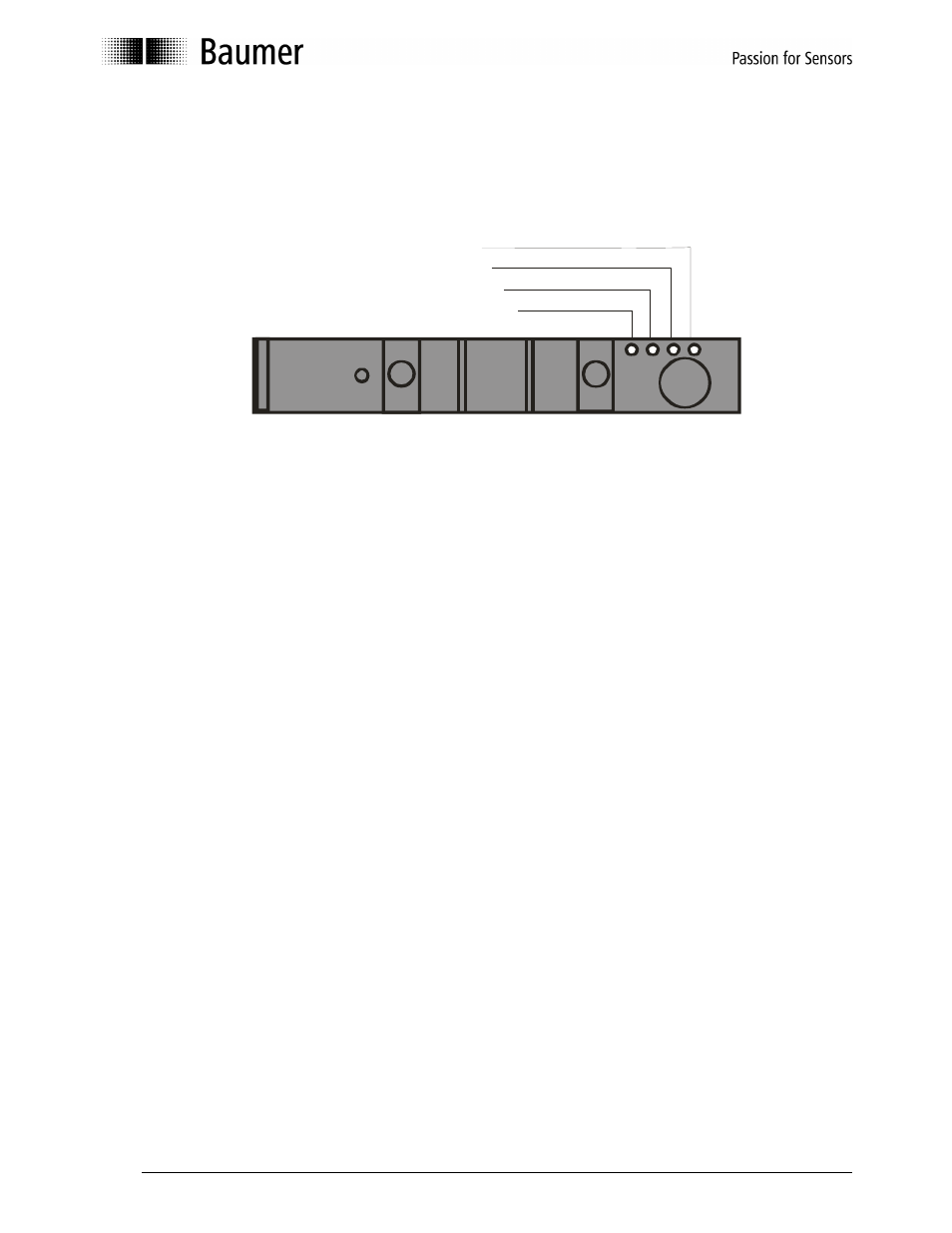 5led indicators, 1 the power-led, 2 the laser off-led | 3 the output-led | Baumer BA DenexEdgeDetectorII User Manual | Page 10 / 20