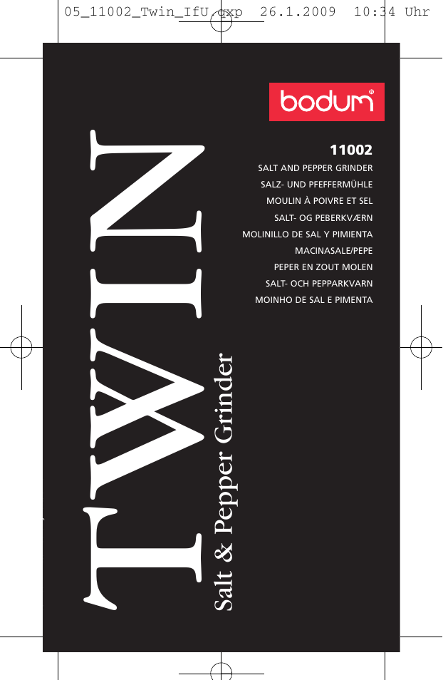 Bodum TWIN 11002 User Manual | 12 pages