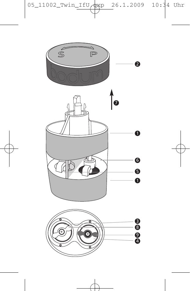Bodum TWIN 11002 User Manual | Page 2 / 12