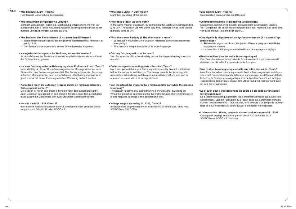 Baumer OR18.SP-GW1B.7BO User Manual | Page 4 / 4