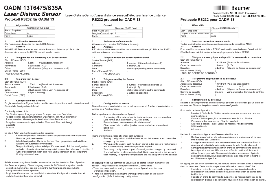 Baumer OADM 13T6475/S35A User Manual | Page 3 / 8