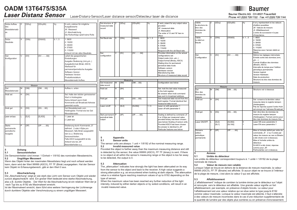 Baumer OADM 13T6475/S35A User Manual | Page 5 / 8
