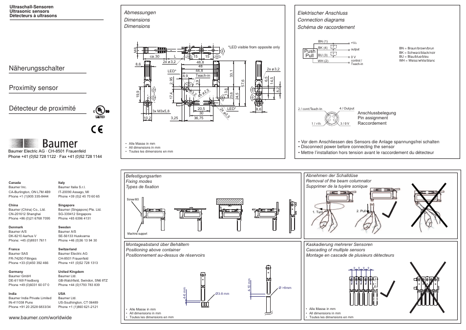 Baumer UNDK 09G8914/KS35AD1 User Manual | 3 pages