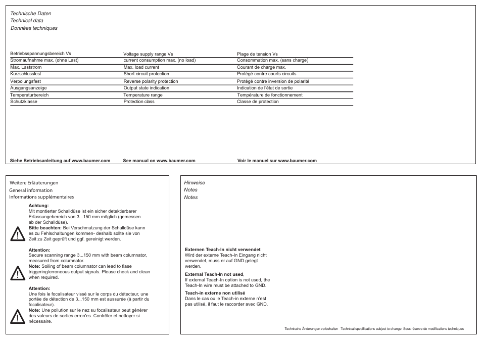 Baumer UNDK 09G8914/KS35AD1 User Manual | Page 2 / 3