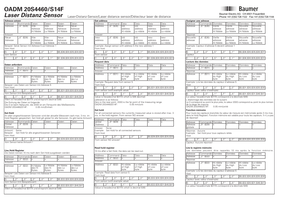 Baumer OADM 20S4460/S14F User Manual | Page 4 / 6