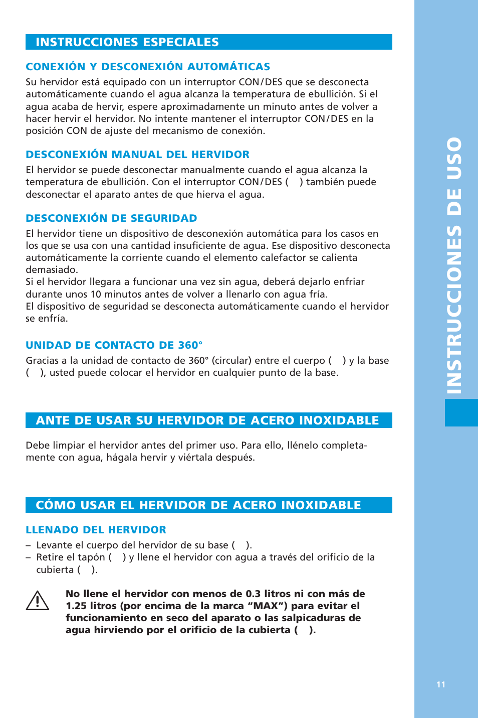 Instrucciones de uso | Bodum 5057 User Manual | Page 11 / 26
