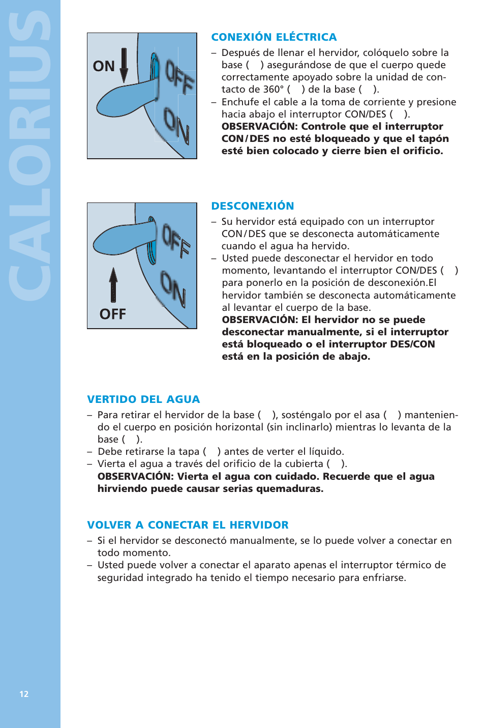 Calorius | Bodum 5057 User Manual | Page 12 / 26