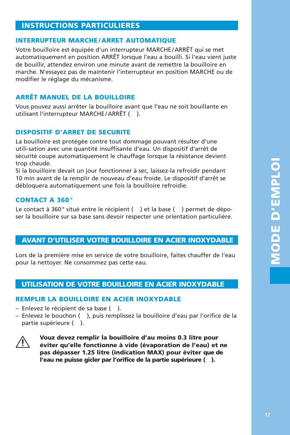 Mode d’emploi | Bodum 5057 User Manual | Page 17 / 26