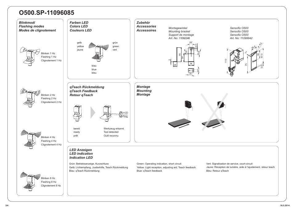 Baumer O500.SP-GW1B.72CU User Manual | Page 3 / 4