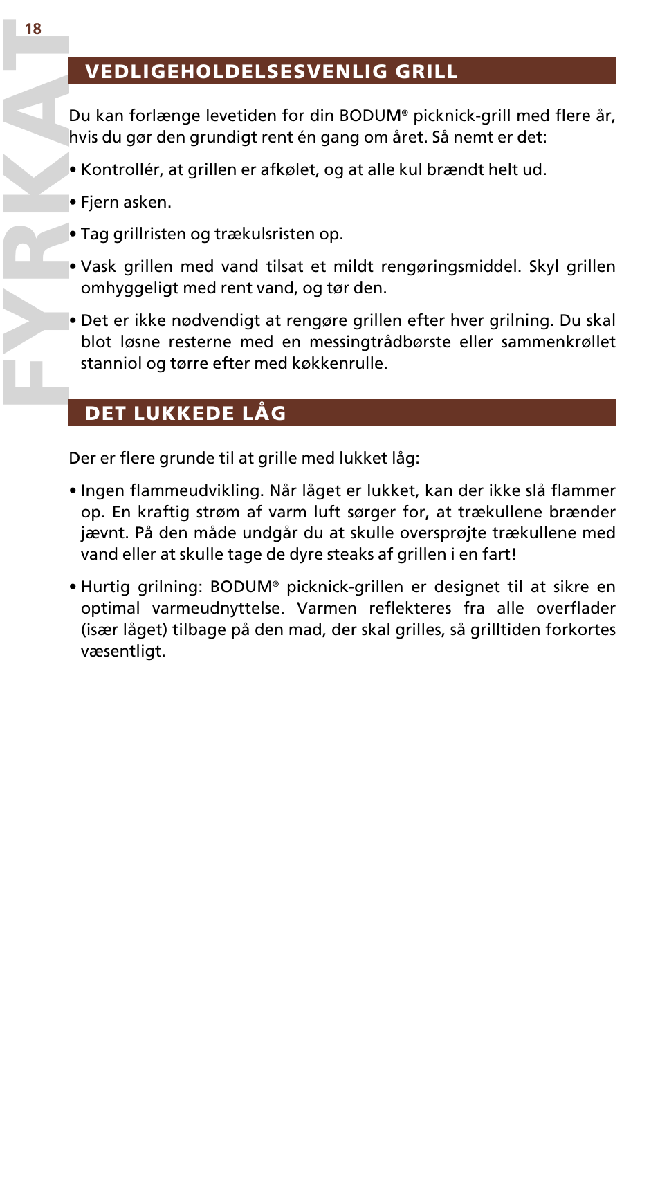 Fyrkat | Bodum FYRKAT 10630 User Manual | Page 19 / 23