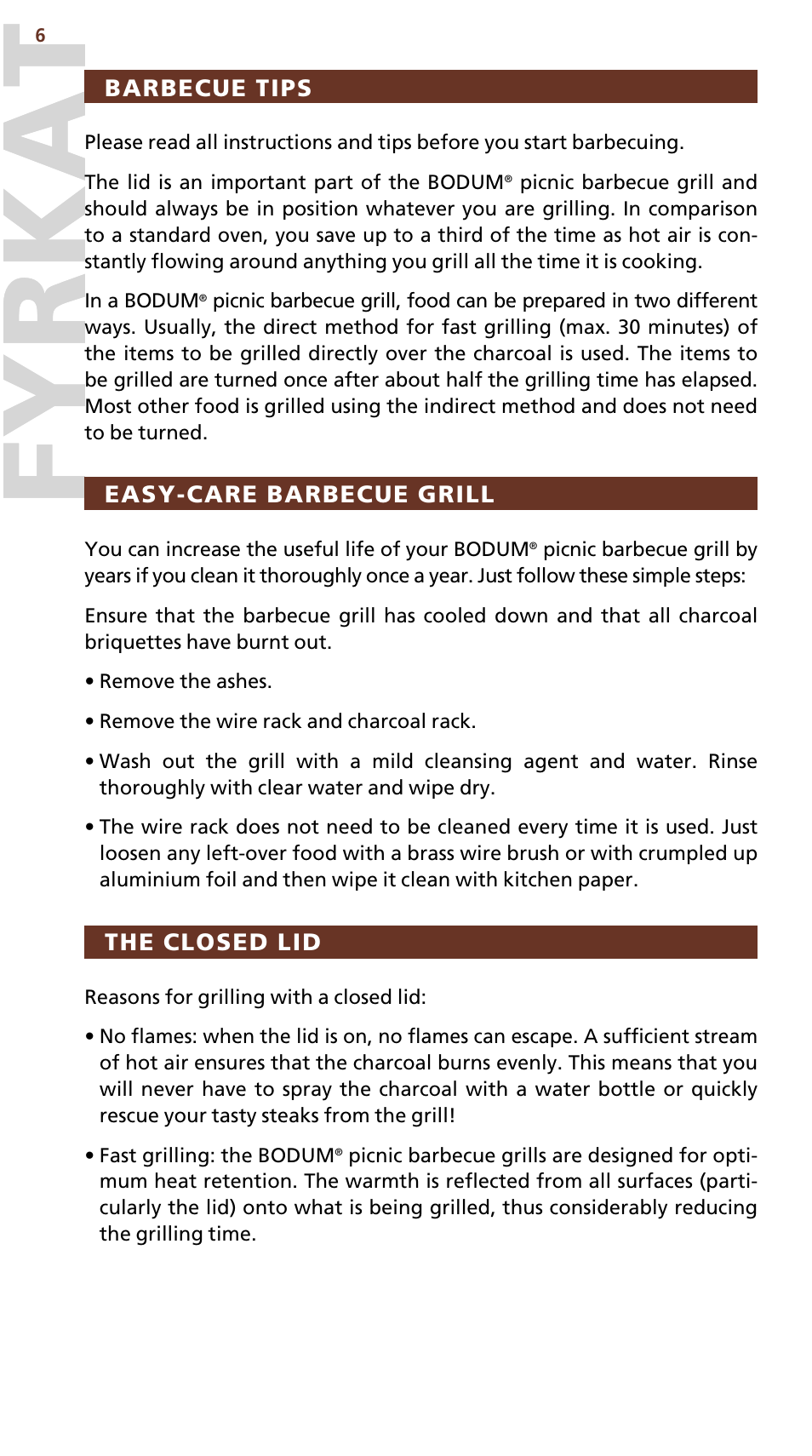 Fyrkatfyrkat | Bodum FYRKAT 10630 User Manual | Page 7 / 23
