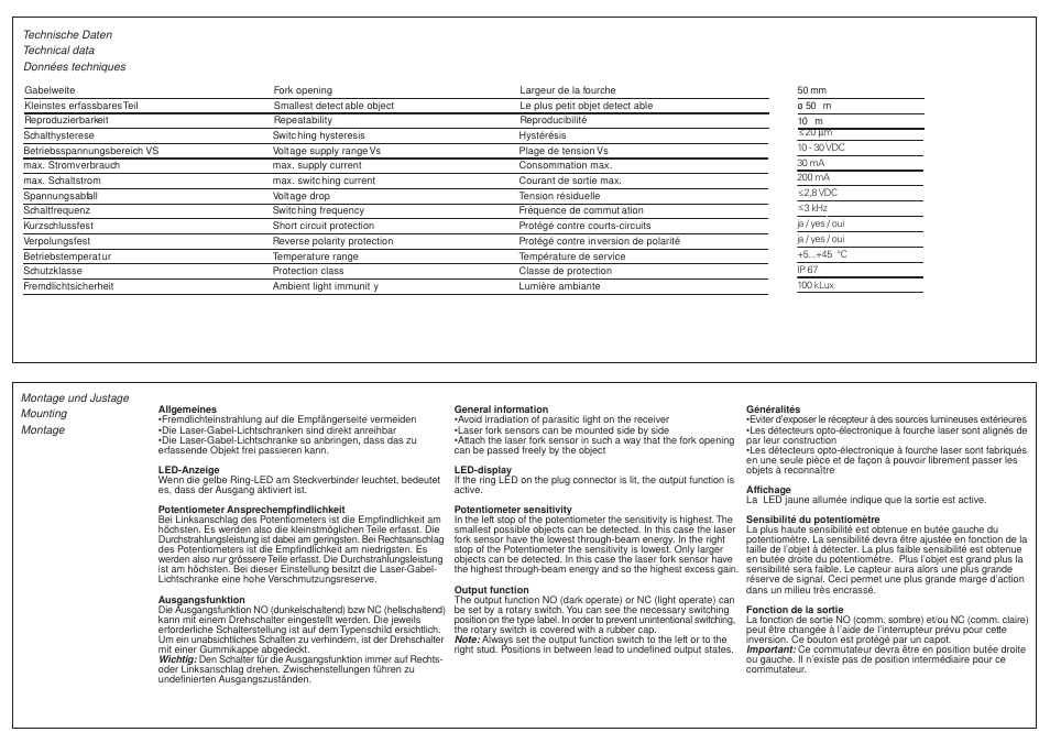 Baumer OGUM 050P8001/S35L User Manual | Page 2 / 2